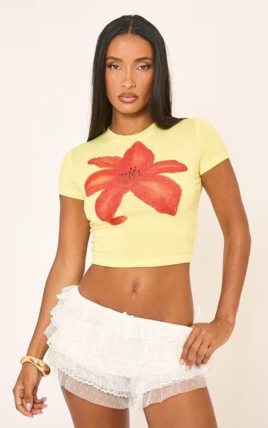 Tiana Flower T-Shirt